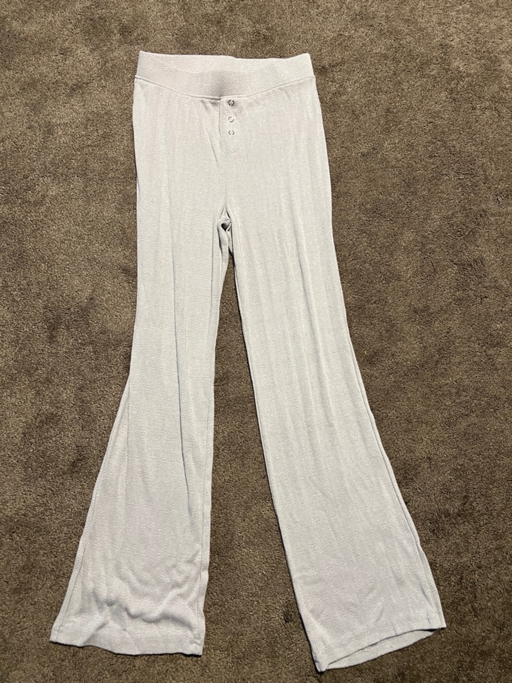 Auden Light Gray Ribbed Lounge Pants
